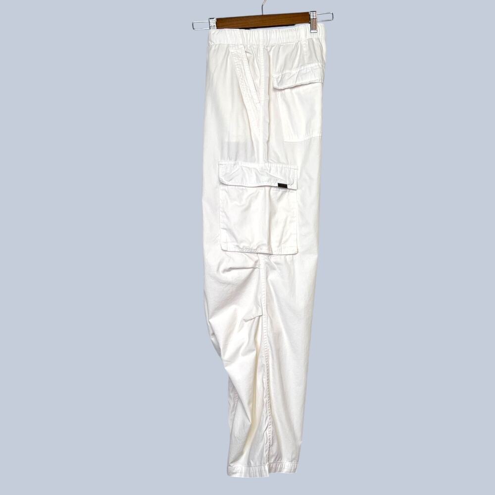 Talentless Cargo Pant Drawstring Wide Leg in Cream Casual Streetwear Women Small - Picture 5 of 16